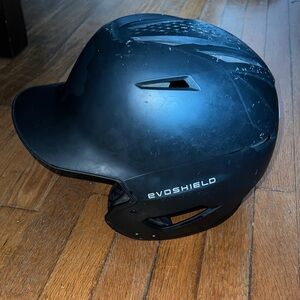 EvoShield Kids Matte Black Batting Helmet